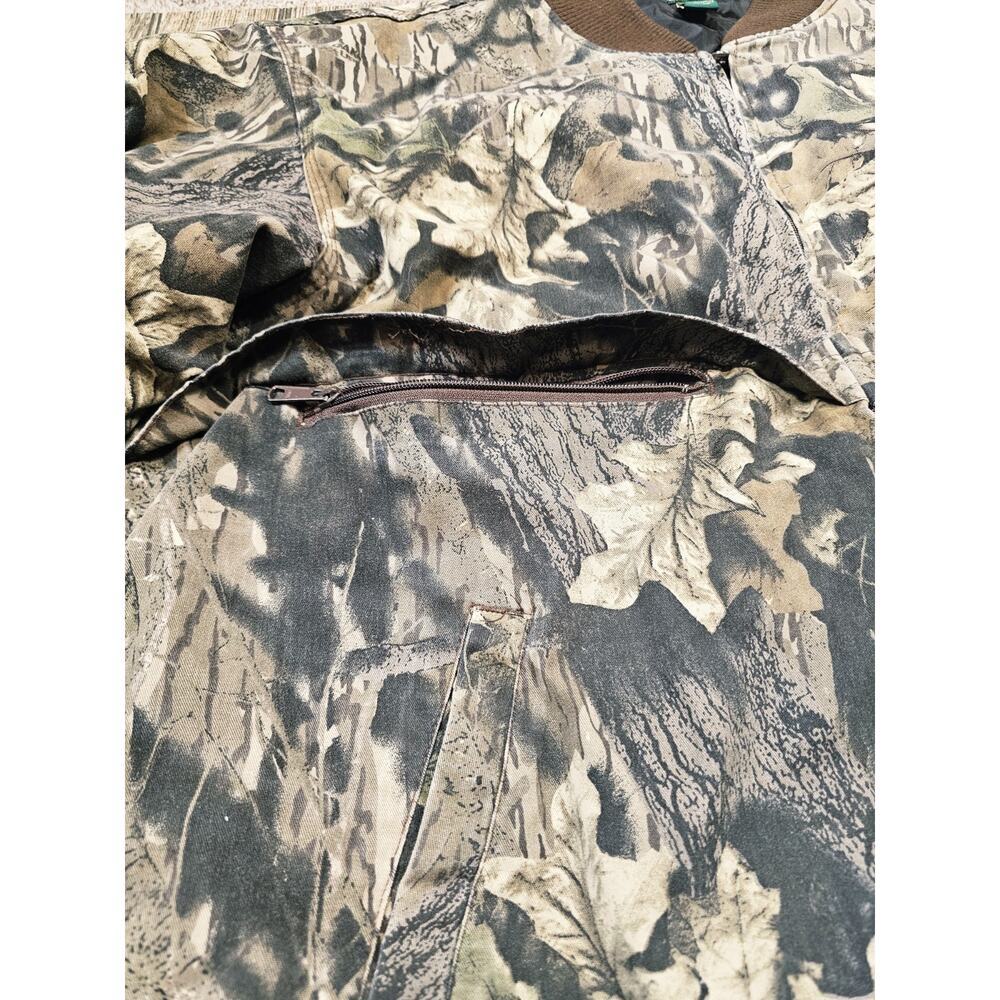 Vintage Gander Mountain Mossy Oak Camo Jasket Mens Sz 3XLT Tall Bomber Hunting - Picture 2 of 8